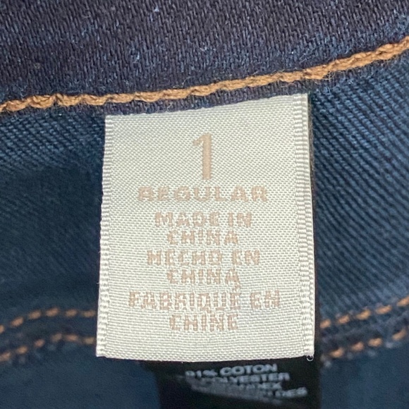 Chico’s the Platinum Blue Jegging Skinny Stretch Jeans Size 1 / US Size 8 R NWOT - Picture 10 of 10